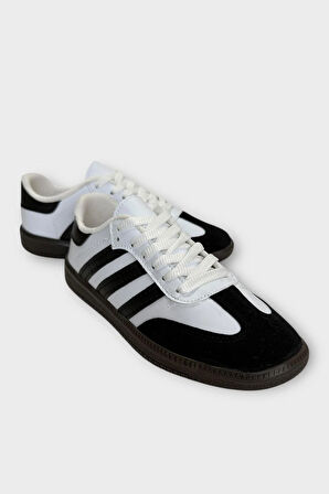 Kadın Rahat Hafif Spor Ayakkabı  BEYAZ - SİYAH