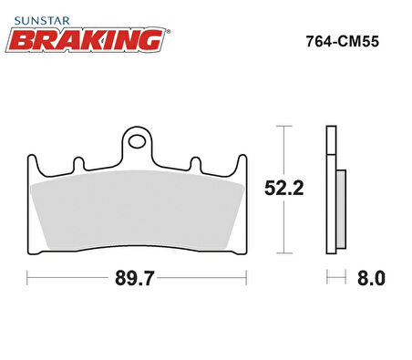 SİNTERLİ ÖN FREN BALATASI / SUZUKI / TL R / 1000cc / ÖN İKİ TAKIM KULLANIR / 1998-1999-2000-2001-2002-2003