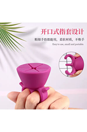 oje tutucu parmağa takılan oje standı rahat oje sürmek için ideal esnek standı