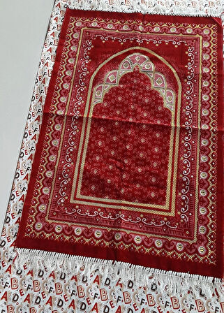Kalın Kadife Seccade 1 Adet  En 70cm Boy 110cm