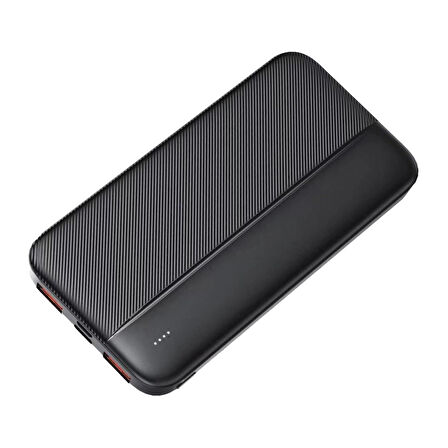 Dexim DC01 10.000 mAH Superslim Led Işıklı Powerbank - Siyah