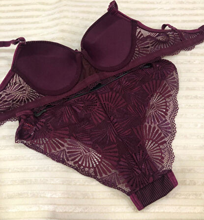 Umt Kadın Dolgulu B Cup Balenli Telli Sütyen Takımı