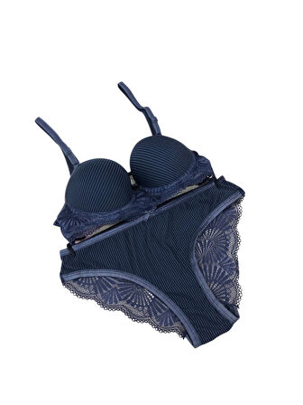 Umt Kadın Dolgulu B Cup Balenli Telli Sütyen Takımı