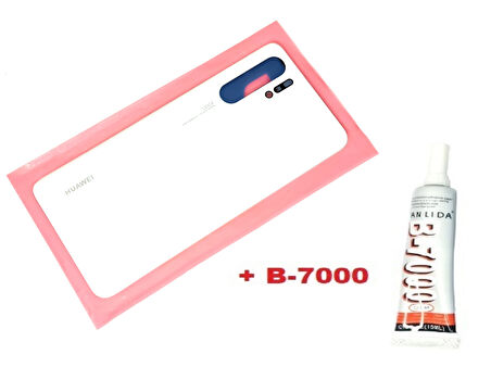 Huawei Uyumlu P30 PRO Arka Kapak Batarya Pil Kapağı (CAM+B-7000) BEYAZ