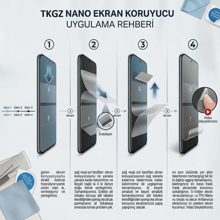Apple iPhone 16 Uyumlu NANO Ekran Koruyucu Ultra İnce ekstra Dayanıklı HD HAYALET - Tkgz