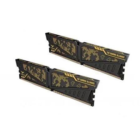 TEAM T-FORCE VULCAN TUF GAMİNG ALLİANCE 16GB (2X8GB) 3200MHZ CL16 DDR4 GAMİNG RAM (TLTYD416G3200HC16CDC01)