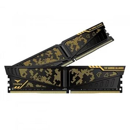 TEAM T-FORCE VULCAN TUF GAMİNG ALLİANCE 16GB (2X8GB) 3200MHZ CL16 DDR4 GAMİNG RAM (TLTYD416G3200HC16CDC01)