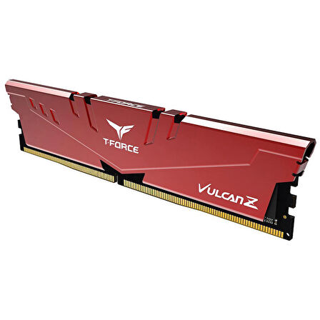 Team T-Force Vulcan Z 8GB (1x8GB) DDR4 3200MHz CL16 Kırmızı Gaming Ram (TLZRD48G3200HC16F01)