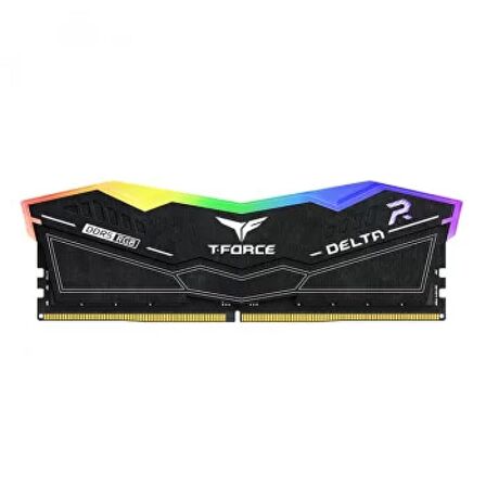 TEAM T-FORCE DELTA RGB BLACK 32GB(2X16GB) 6400MHZ DDR5 CL40 GAMİNG RAM (FF3D532G6400HC40BDC01)