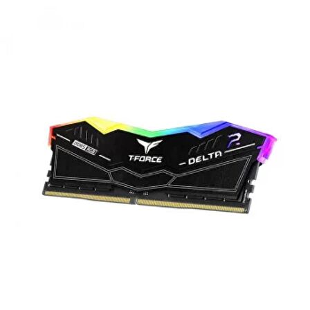 TEAM T-FORCE DELTA RGB BLACK 32GB(2X16GB) 6400MHZ DDR5 CL40 GAMİNG RAM (FF3D532G6400HC40BDC01)