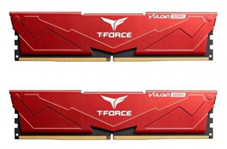 Team T-Force Vulcan Red 32GB(2x16GB) 6400Mhz DDR5 Gaming Ram CL40 (FLRD532G6400HC40BDC01)