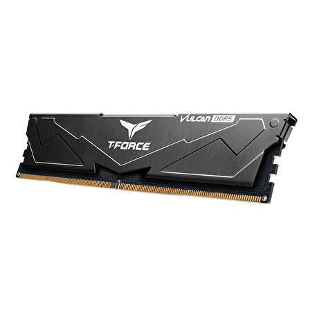 Team T-Force Vulcan Black 32GB(2x16GB) 6400Mhz DDR5 CL40 Gaming Ram (FLBD532G6400HC40BDC01)