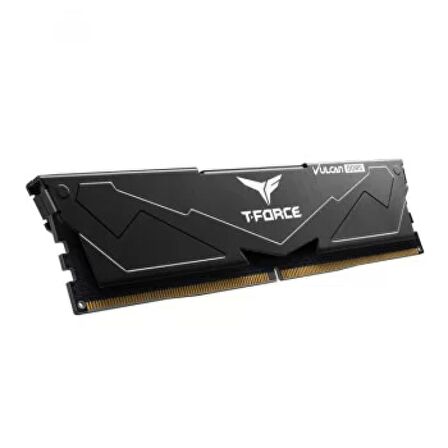 TEAM T-FORCE VULCAN BLACK 32GB(2X16GB) 6000MHZ DDR5 CL38 GAMİNG RAM (FLBD532G6000HC38ADC01)