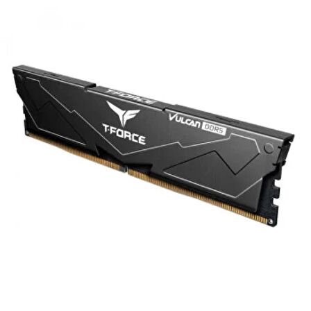 TEAM T-FORCE VULCAN BLACK 32GB(2X16GB) 6000MHZ DDR5 CL38 GAMİNG RAM (FLBD532G6000HC38ADC01)