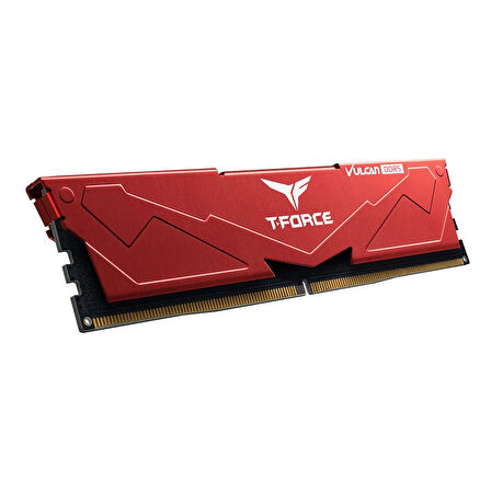 TEKNOTEG - Team T-Force Vulcan Red 32GB (2x16) 6000MHz DDR5 CL38 Ram (FLRD532G6000HC38JDC01)