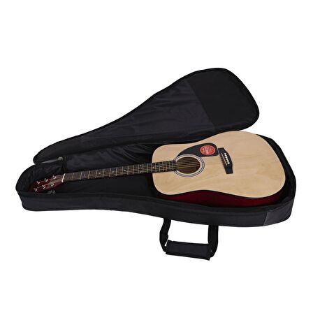 Wagon Case 03 Serisi Siyah Akustik Gitar Taşıma Çantası