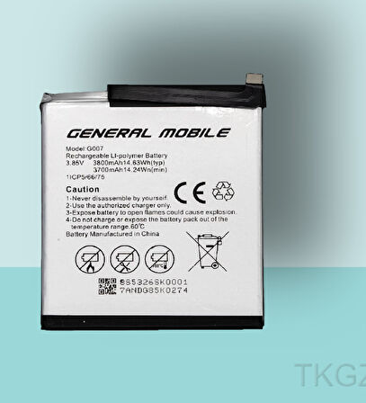 Tkgz - General Mobile GM 9 PLUS Batarya Pil Orijinal Sıfır