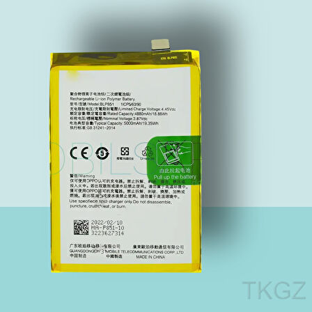 Tkgz - General Mobile GM 9 PRO Batarya Pil Orijinal Sıfır