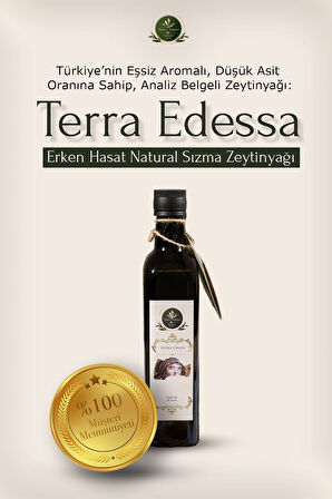 Erken Hasat Natürel Sızma Zeytinyağı - 500 ml - Mezopotamya'nın Bereketli Lezzeti