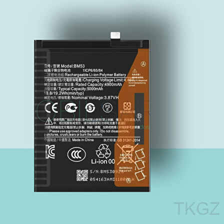 Tkgz - Xiaomi Mİ10T - BM53 - Batarya Pil Orijinal Sıfır