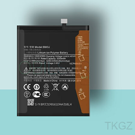 Tkgz - Xiaomi Mİ8 LİTE - BM3J - Batarya Pil Orijinal Sıfır