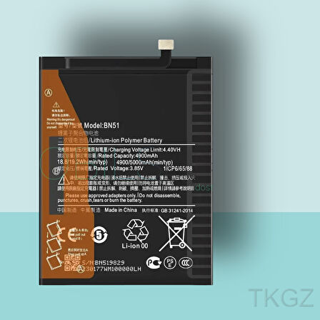 Tkgz - Xiaomi REDMİ 8 - BN51 - Batarya Pil Orijinal Sıfır