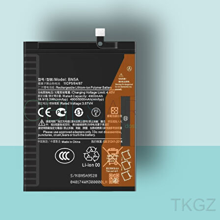 Tkgz - Xiaomi REDMİ NOTE 10 4G - BN5A - Batarya Pil Orijinal Sıfır