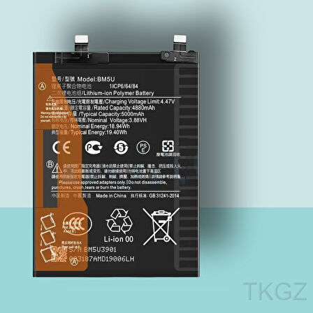 Tkgz - Xiaomi REDMİ NOTE 13 PRO PLUS 5G - BM5U - Batarya Pil Orijinal Sıfır