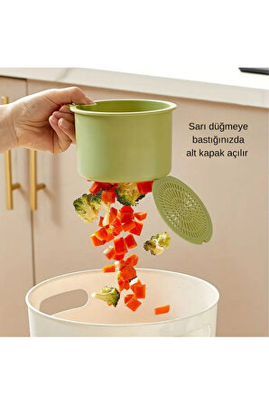 Altı açılabilen çöp süzgeci yemek atık süzgeci lavabo süzgeci mutfak evye süzgeci asılabilir süzgec