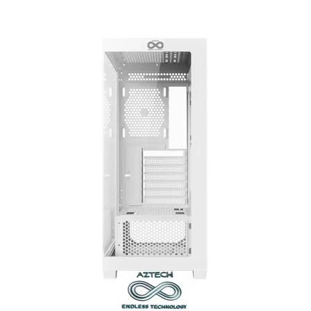 AZTECH AZT15 1050W Temper Cam , RGB Switch Beyaz 5 x RGB Fan Uzakdan Kumanda Akvaryum Gamin Kasa