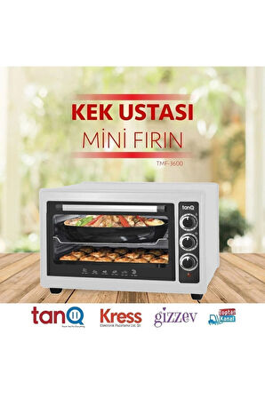 Kek Ustası Beyaz Mini Fırın – Küçük Mutfaklar Için Ideal Çözüm - Beyaz