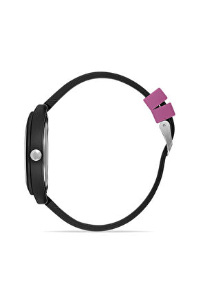 Kadın Slikon Siyah-Pembe Kol Saati TCTSR005802S0346