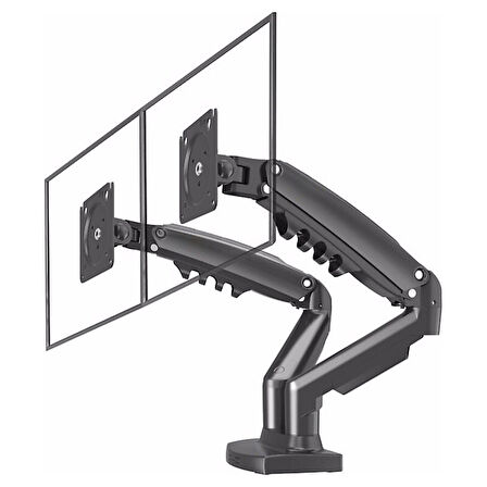TAYFUN 13-32'' AMORTİSÖRLÜ STAND ÇİFT KOL LCD-LED MONİTÖR TUTUCU STAND ASKI APARATI