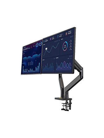 TAYFUN 13-32'' AMORTİSÖRLÜ STAND ÇİFT KOL LCD-LED MONİTÖR TUTUCU STAND ASKI APARATI