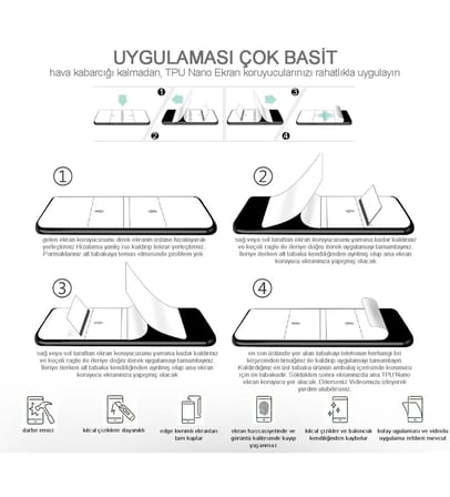 Casper Via F30 PLUS Uyumlu NANO Ekran Koruyucu ULTRA Esnek İnce HD Hayalet - SANDEX