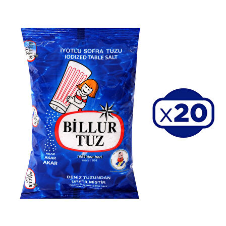 Billur Tuz 750 gr x 20 Adet