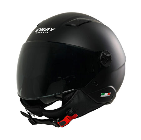 SWAY SW 765 Matt Black (ŞEFFAF VİZÖR)
