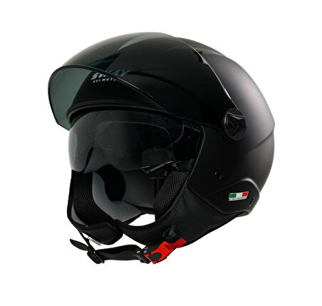 SWAY SW 765 Matt Black (ŞEFFAF VİZÖR)