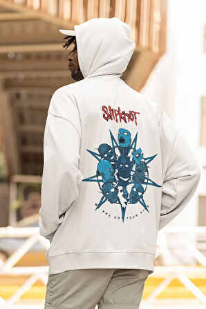 Slipknot We Are Not Your Kind Yazılı Unisex Oversize Rock Metal Hoodie