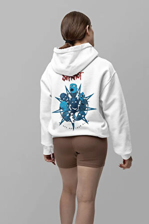Slipknot We Are Not Your Kind Yazılı Unisex Oversize Rock Metal Hoodie