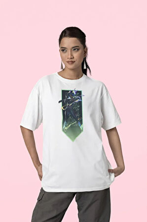 Valorrant Karakter Baskılı Unisex Oversize Neeon Tişört
