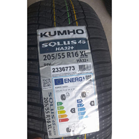 Kumho 205/55R16 94V XL Ha32+ Dört Mevsim Lastiği 2025 Üretim
