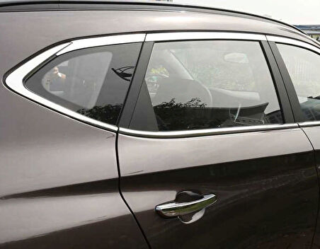 Hyundai Tucson 2015-2020 Cam Çıtası Nikelaj 16 Parça