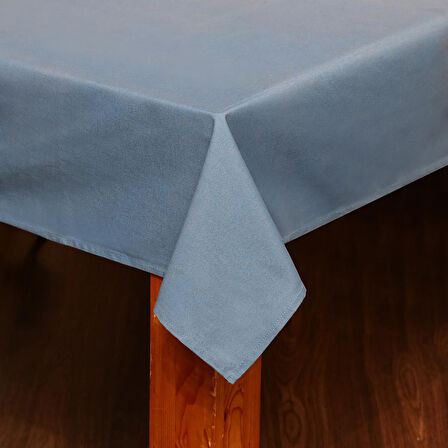 Mavi Pamuklu Masa Örtüsü (140x180)