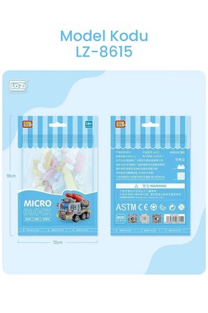 Loz Micro Block 4'lü Savaş Araçları 4 Farklı Model Dekoratif Oyuncak Yapım Seti Yapı Blok Seti