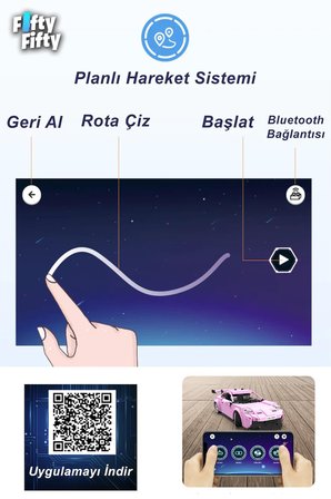 Cada Bluetooth Kontrol Legend Sports Car Rs (280 Parça) Oyuncak Yapım Seti Blok Araba -FFCADA-C51084W