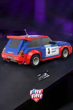 Cada Uzaktan Kumandalı Renault 5 Maxi Turbo (282 Parça) Oyuncak Yapım Seti Blok Araba -FFCADA-C51095w