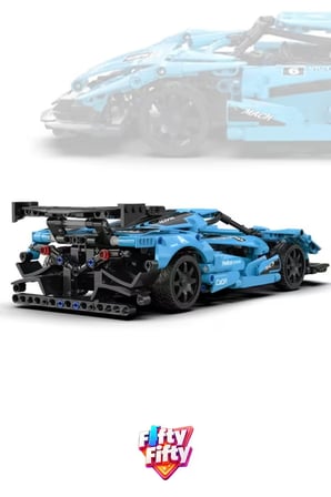 Cada Uzaktan Kumandalı Helios Spor Araba (419 Parça) Oyuncak Yapım Seti Blok Araba FFCADA-C51301W