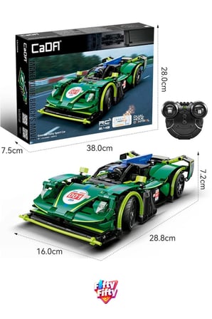 Cada Uzaktan Kumandalı Emerald Spor Araba (388 Parça) Oyuncak Yapım Seti Blok Araba FF-C51308W
