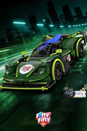 Cada Uzaktan Kumandalı Emerald Spor Araba (388 Parça) Oyuncak Yapım Seti Blok Araba FF-C51308W
